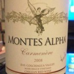 Montes Alpha Carmenere 2008（モンテス）