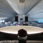 カタール航空ビジネスクラス　ドーハ～羽田（812便 B787）